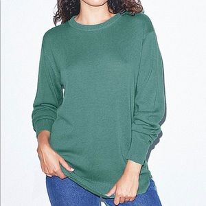 American Apparel Knit Crew Sweater Arctic Blue L